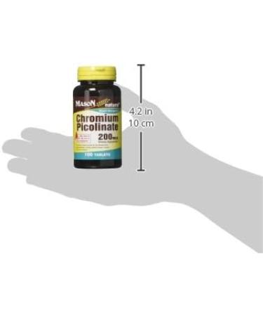 Mason Vitamins Chromium Picolinate Tablets 60 ct - Promotes Healthy Blood Sugar Levels - Buy Online on GoSupps.com