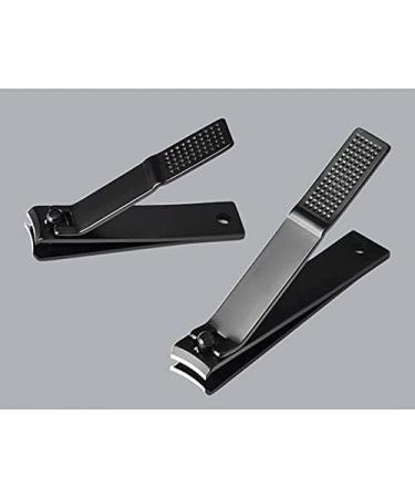 Persistence Black Nail Clippers Stainless Steel and Toenails Manicure Tool Flat Nose Nail Clippers S - Buy Online on GoSupps.com