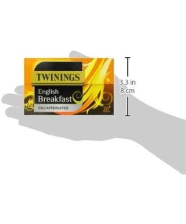 Twinings English Breakfast Decaffeinated Tea Bags 4 Boxes of 20 Individually Wrapped Enveloped Tea Bags English Breakfast 80 - Buy Online on GoSupps.com