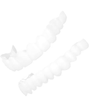 Buy Upper & Lower Jaw Temporary Whitening Denture Sets | Non-Retaining Simulation Dentures with Brackets - International Shipping Available - Buy Online on GoSupps.com