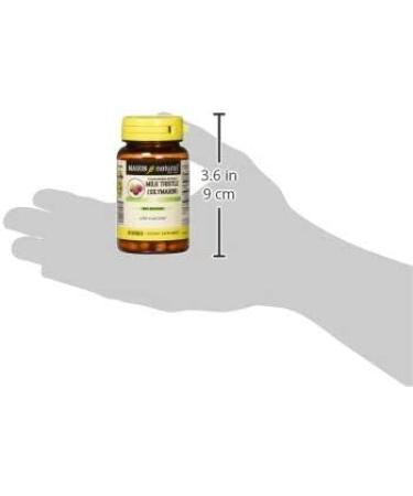 Mason Natural Milk Thistle Extract 60 Capsules - Standardized Silymarin for Liver Support - Buy Online on GoSupps.com