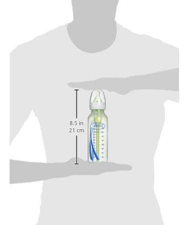 Dr. Brown's Natural Flow Anti-Colic Options+ Narrow Baby Bottles 8 oz/250 mL - Level 1 Slow Flow Nipple - 4 Pack - 0m+ - Clear - Buy Online on GoSupps.com