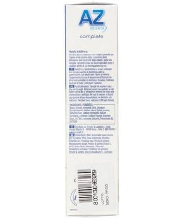  Italian Gourmet E.R. AZ Complete Plus Toothpaste Delicate Freshness Light Mint Complete Plus Toothpaste D licat Fra cheur Menthe L g re Toothpaste 24 x 65 ml + Italian Gourmet Pulp 400 g - Buy Online on GoSupps.com