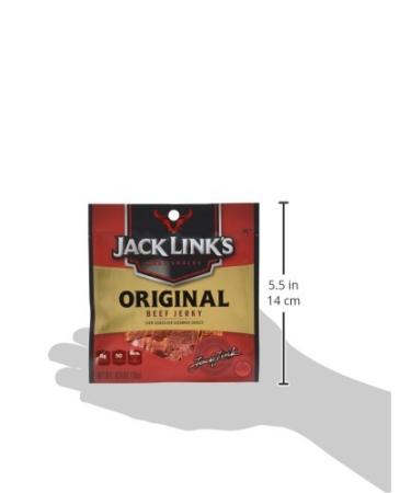 Jack Link's Beef Jerky Multipack - 5 Original 0.625 Oz Bags, 7g Protein, Flavorful Ready-to-Eat Snack - Buy Online on GoSupps.com