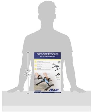 Drive Medical Folding Exercise Peddler with Digital Display Blue 1 Each 1 count - Buy Online on GoSupps.com