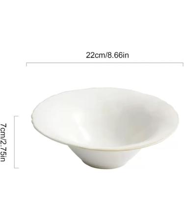 Kitchen Salad Bowl Household Oblique Cut Fruit and Vegetable Salad Bowl Fruit Plate Ceramic Plate Japanese Tableware Ramen Bowl Salad Bowls (Size : Medium) () - Buy Online on GoSupps.com