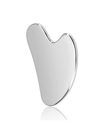 Stainless Steel Gua Sha Board for Face and Body Skincare Guasha Facial Massager for Face SPA Acupuncture Therapy Trigger Point Treatment