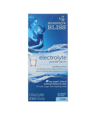 Mommy's Bliss Electrolyte Powder Packs Unflavored 1 Year + 8 Powder Packs 0.18 oz (5.2 g) Each
