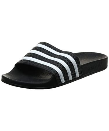 adidas Originals Men's Adilette Slide Sandal 10 Black/White/Black
