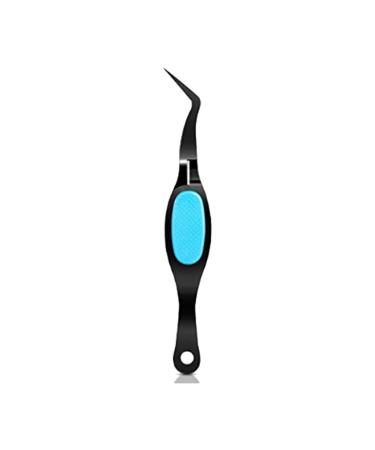 Tweezer Crafts Crossing Lock Stainless Steel Multifunction Reverse Grip Nail Repair Tool Eyelashes Jewelry Beading Black