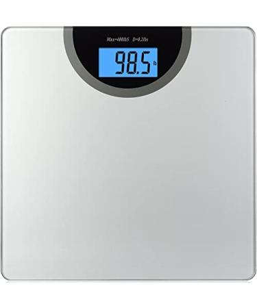 BalanceFrom Digital Body Weight Bathroom Scale with Step-On Technology and Backlight Display Silver