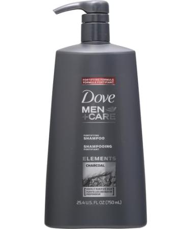 Dove Men+Care Charcoal + Clay Shampoo for Healthy Hair | 25.4 oz | Naturally Derived Plant-Based Cleanser - International Shipping Available - Buy Online on GoSupps.com
