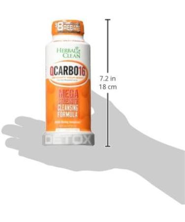 Herbal Clean QCarbo16 Detox Orange 16oz - Fast-Acting Body Cleanse & Detox Solution - Buy Online on GoSupps.com
