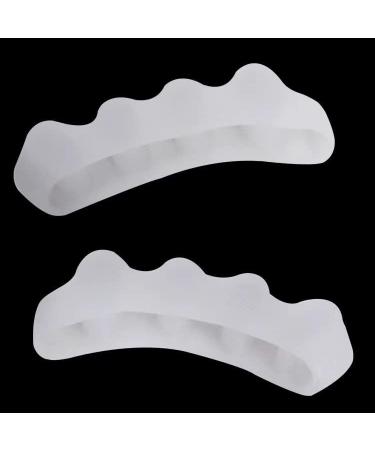 Functional Fitness Toe Separators - Foot Pain Relief & Plantar Fasciitis Straighteners - Fix Feet, Toes, Bunions - Crossfit Toe Spacers (White) - Buy Online on GoSupps.com
