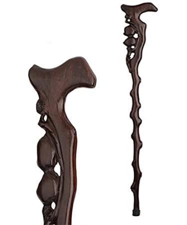 Wooden Walking Stick Solid Cane Solid Wood Elderly Walking Stick Walking Stick Ebony Carved Elderly Walking Stick Walking Stick