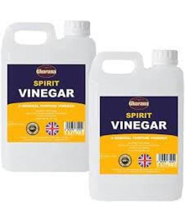 Gharana White Vinegar 5lit (Pack of 2) | Perfect for Marinating Dressing & Pickling | Active for Disinfection Deodorizing & Stain Removal | Food Preserver - Buy Online on GoSupps.com