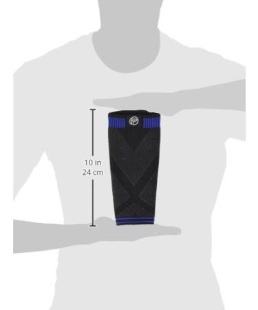 Buy Pro-Tec Athletics 3600 3D Flat Premium Calf Sleeve - Small Black/Blue | International Shipping Available - Buy Online on GoSupps.com