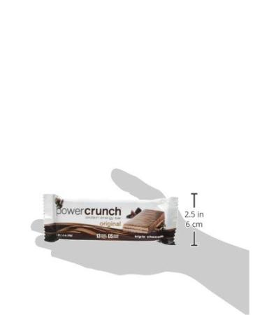 Power Crunch Triple Chocolate Protein Bars - High Protein Snack (12 Count, 1.4oz) - Buy Online on GoSupps.com