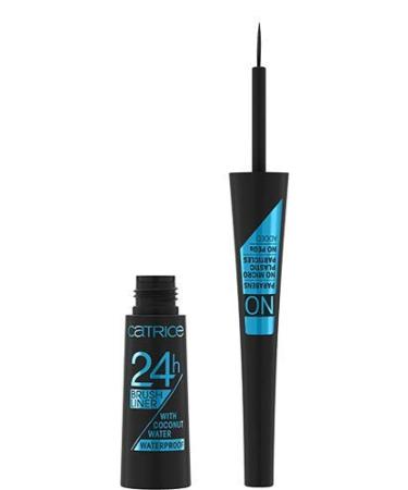 Catrice 24h Brush Liner Waterproof Eyeliner - No. 010 Ultra Black Long-Lasting Vegan 3-Pack | Nourishing Defined Matt Finish Microplastic & Perfume-Free - Buy Online on GoSupps.com