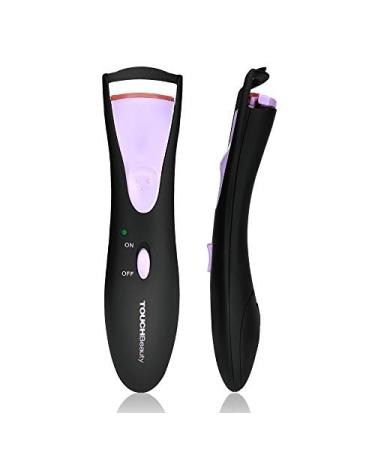 TOUCHBeauty Professional Heated Eyelash Curler Silicone Pad Black Purple