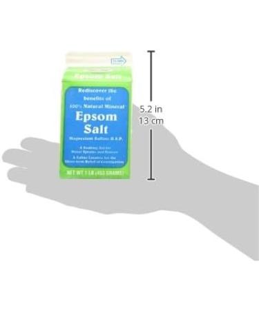 Epsom Salt 16 Oz - Pure Magnesium Sulfate Crystals for Relaxation and Muscle Relief - Buy Online on GoSupps.com