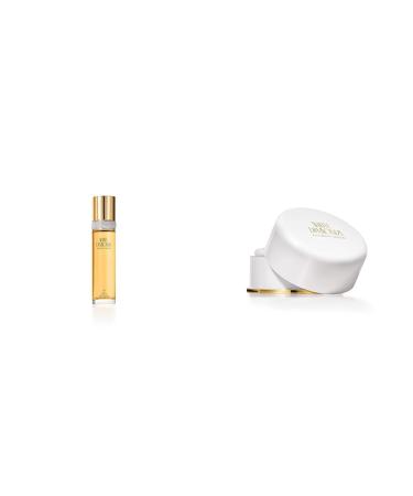 Elizabeth Taylor Women's Perfume White Diamonds Eau De Toilette EDT Spray 3.3 Fl Oz & Body Powder for Women Fragrance with Body Puff White Diamonds 2.6 Oz