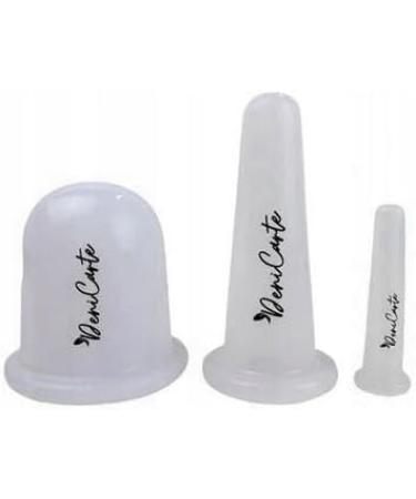 Silicone Massage Buttons Set - Face & Body Chinese Cupping - 3 Sizes | White | International Shipping - Buy Online on GoSupps.com