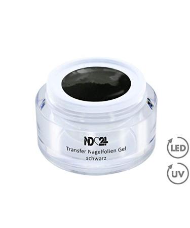 Transfer nail foils gel black