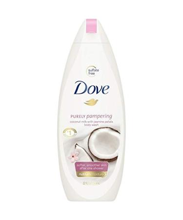 Dove Purely Pampering Body Wash Coconut Milk With Jasmine Petals 22 oz (Pack of 6)
