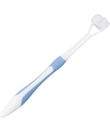 Adult Soft Bristle 3-Sided Toothbrush - Blue | Manual Toothbrush for Effective Cleaning - Buy Online on GoSupps.com