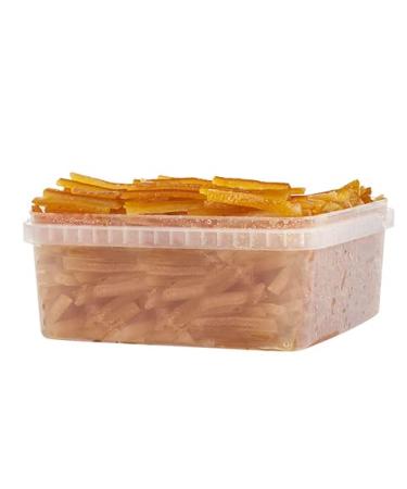 Amifruit Candied Orange Peel Strips 2.2lbs. Ready To Eat, Slowly Candied In Sugar Syrup, Certified Kosher, Gluten Free, GMO Free, Trans Fat Free