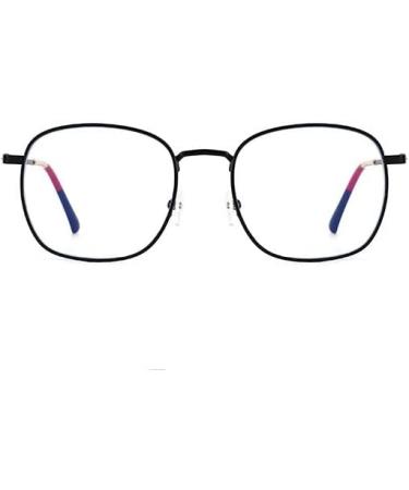Ltsrll Oversized Metal Reading Glasses | Stylish Square Blue Light Blocking Readers | Anti-Glare Filter | Black +100 - Buy Online on GoSupps.com
