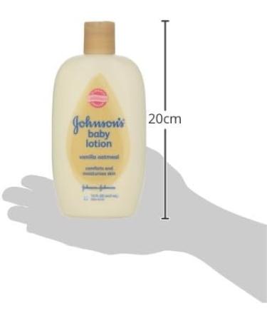 Johnson's Baby Lotion Vanilla Oatmeal 15 fl oz - Gentle Moisturizing Formula - Buy Online on GoSupps.com
