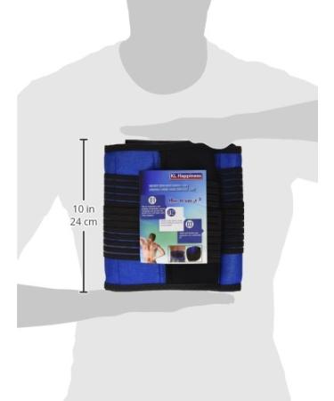 KL Happiness Deluxe Neoprene Double Pull Lumbar Lower Back Support Brace Exercise Belt - 5XL (50-63) | Pack of 1 - Buy Online on GoSupps.com
