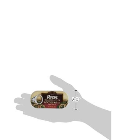 Reese Rolled Anchovies - 2oz Tins (Pack of 10) | Premium Seafood - Buy Online on GoSupps.com