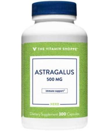 Astragalus Root 500mg Herbal Supplement - Immune System Support for Stamina, Energy, and Vitality - 300 Capsules by The Vitamin Shoppe - Buy Online on GoSupps.com