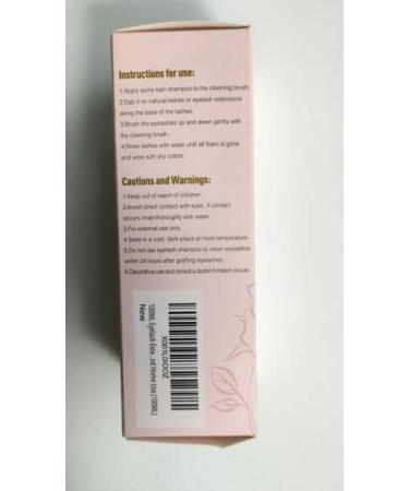 100ml Eyelash Shampoo with Brush - Salon Quality Foam Cleaner for Eyelash Extensions | Emeda Lash Shampoo for Home Use - Buy Online on GoSupps.com