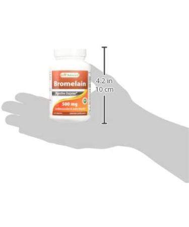 Best Naturals Bromelain 500mg 120 Tablets - Digestive Enzymes for Healthy Digestion, Joint Health & Nutrient Absorption - Buy Online on GoSupps.com