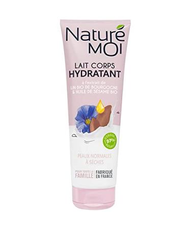 Naturé Moi – Moisturizing body lotion with organic Burgundy linseed extract and sesame oil – Moisturizes and nourishes normal and dry skin – 250 ml