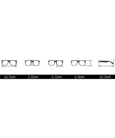 Buy Zhuyiqz Oversized Anti-Blue Light Reading Glasses | Presbyopia +250 Black | Clear View Computer Readers - Buy Online on GoSupps.com