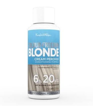 Knight & Wilson Colour-Freedom Blonde Ultra high lift Hair Bleach powder and White Blonde Neutralising Toner with Cream Developer 6% 20VOL (with 6% 20 Volume Developer) - Buy Online on GoSupps.com