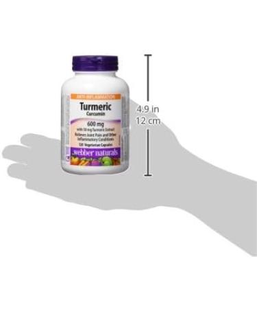 Webber Naturals Turmeric Curcumin 3 050 mg of Raw Herb 120 Capsules Antioxidant Support Vegan - Buy Online on GoSupps.com