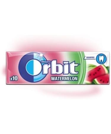 WRIGLEY'S ORBIT WATERMELON 6 46 Chewing Gum Clean And Fresh Delicious And Tasty Helps keep Teeth Clean And Mouth Fresh - Buy Online on GoSupps.com