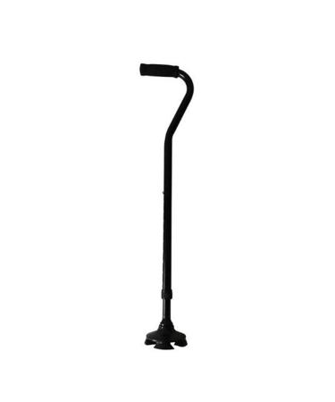 Crutches Multifunctional Crutch Four Leg Trekking Stick Bent Handle Seven Character Aluminum Crutches 5 Gear Adjustable Retractable Outdoor Journey