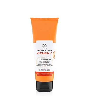 The Body Shop Vitamin C Daily Glow Cleansing Polish 4.2oz - Radiant Skin Booster - Buy Online on GoSupps.com