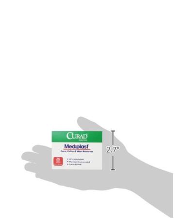 Curad Mediplast Corn, Callus & Wart Remover - 40% Salicylic Acid Pads (25 Pads) - Buy Online on GoSupps.com