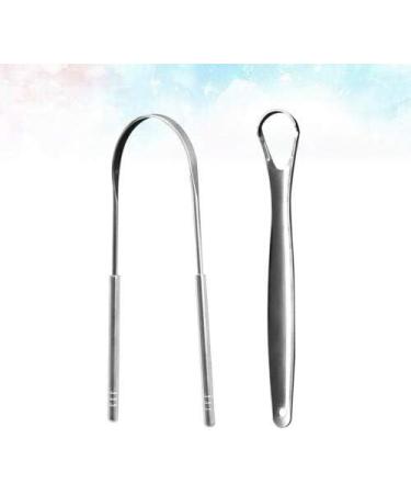 Premium Stainless Steel Tongue Scraper & Brush | Ultimate Dental Tongue Cleaner for Fresh Breath - Ships Internationally - Buy Online on GoSupps.com