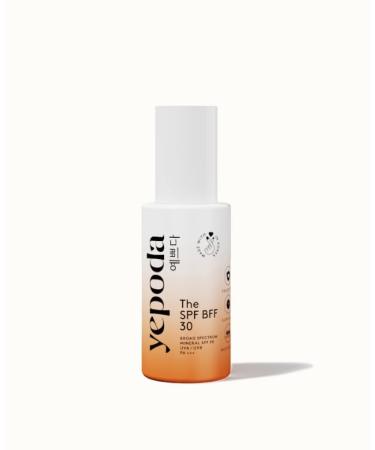 Yepoda Tinted Sunscreen - The SPF BFF Day Cream with Sun Protection Factor (SPF 30) Mineral Zinc Sunscreen with Moisturizing Aloe Vera and Hyaluronic Acid (50 ml)