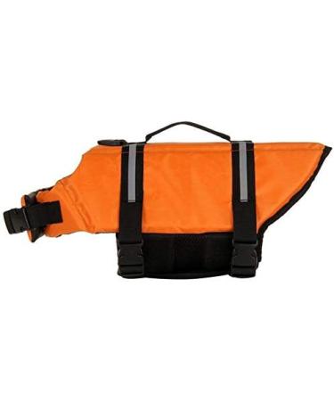 Dog Life Jacket | Swimming Safety Vest for Small & Big Dogs | Orange Waterproof Coat with Grip - Buy Online on GoSupps.com