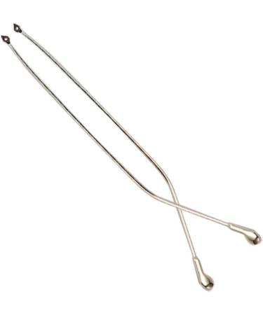 EFARMA Eyeglass Replacement Arm Leg Eyeglass Accessories 1 Pair Metal Eyeglass Frames Temple Arms Eyeglass Temple Replacement Silver